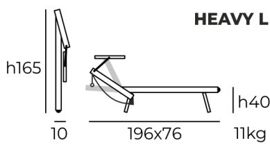 s-heavy-long Folding Sunbed Heavy L